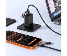 Kabelis 4w1 USB A/USB C į USB C/Lightning Hoco 3A 60W 1,2 m U155 juodas
