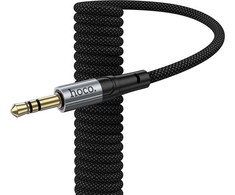 Cable AUX Jack 3,5 mm to USB C Hoco 1,5 m UPA33B juodas