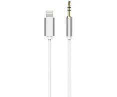 OEM kabelis AUX Lightning (vyras) - Jack 3,5 mm (vyras) baltas
