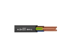 Cable Lietkabelis BVV-LL. 3 x 1.5 mm². juodas