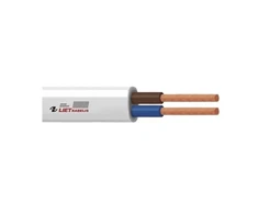 Lietkabelis Kabelis H05VVH2-F, 2 x 1 mm²