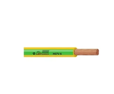 Cable Lietkabelis H07V-K Cable. 1 x 6 mm². yellow/žalias