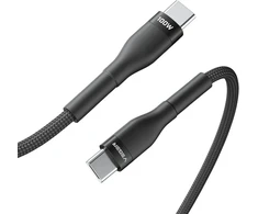Cable Typ C to Typ C VEGER PD 5A 100W CC05 1,5 m juodas