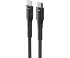 Cable Typ C to Typ C VEGER PD 5A 240W CC03 1,5 m juodas