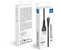 Cable USB A to Lightning Blue Star 2A 12W 1 m PJ-DG5-A juodas