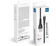 Cable USB A to Lightning Blue Star 2A 12W 1 m PJ-DG5-A juodas