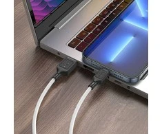 USB A tipo į „Lightning“ tipo laidas Hoco 2,4A, 1 m, X90 baltas