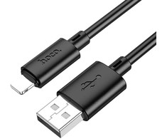 USB A tipo į „Lightning“ tipo laidas Hoco 2,4A 2 m X88 juodas