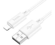 USB A tipo į „Lightning“ tipo keitiklis Hoco 2,4A, 2 m, X88 baltas