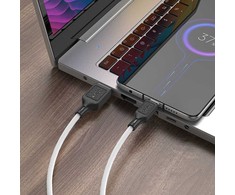 Cable USB A to Micro USB Hoco 2,4A 1 m X90 baltas