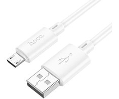 Cable USB A to Micro USB Hoco 2,4A 2 m X88 baltas