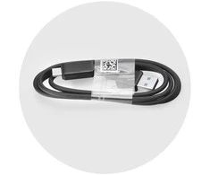 Oem Cable USB A to Type C 3.0 2A HD2 1 m juodas