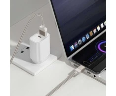USB A į USB C laidas Hoco 3A 1 m X110 auksinis
