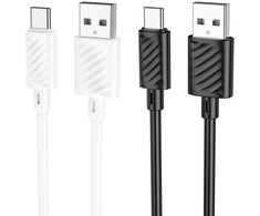 Cable USB A to USB C Hoco 3A 2 m X88 juodas