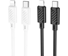 USB C - Lightning kabelis Hoco PD 27W 2 m X88 baltas