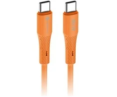 Cable USB C to USB C Forcell F-Energy QC4.0 PD 3A 60W Silicone 1 m C344 oranžinis