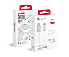 Cable USB C to USB C Forcell F-Energy QC4.0 PD 5A 240W Cafule Color 1,2 m CBN1 baltas