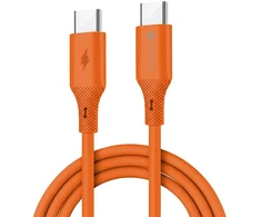 Cable USB C to USB C Forcell F-Energy QC4.0 PD 3A 60W Silicone 1 m C344 oranžinis