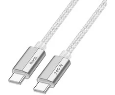 USB C į USB C laidas Hoco QC3.0 PD 5A 240W 1,8 m U134 pilka