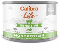 CALIBRA Cat Life Sensitive triušiena - šlapias kačių ėdalas - 200 g