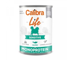 CALIBRA Life Sensitive lašiša su ryžiais - šlapias šunų ėdalas - 400g