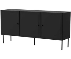 Cama Meble Cama 3D komoda PALAZZO BIS 151x40x75 matinis juodas