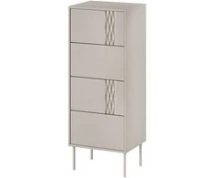 Cama Meble Cama 4S TRESSE komoda 50x40x125 kašmyro matinė spalva