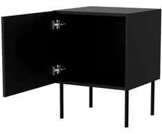 Cama Meble Cama Bedside table 2 pcs PALAZZO BIS 45x39xH59 mat juodas