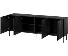Cama Meble Cama Komoda ISLA 200x40x75 matinis juodas