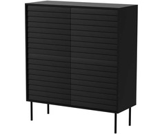 Cama Meble Cama 4D CORTINA komoda 102x40x118 juodas