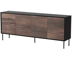 Cama Meble Cama 4D CORTINA komoda 200x40x81 juodas/graikinis riešutas