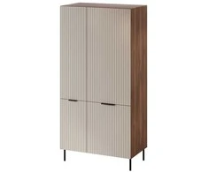 Cama Meble Cama 5 ALMERA spinta 90x52x185 riešutmedžio/kašmyro spalvos