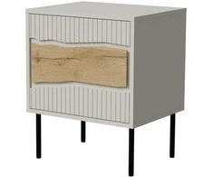 Cama Meble Cama Bedside cabinet, 2 pcs. INSERTO 50x40x61.5 cashmere + LED