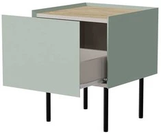 Cama Meble Cama naktiniai staliukai, 2 vnt. FELLINI 40x41x60 alyvuogių + alyvuoto ąžuolo stalviršis