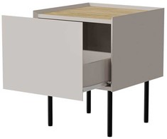Cama Meble Cama naktiniai staliukai, 2 vnt., FELLINI, 40x41x60, kašmyro + alyvuoto ąžuolo stalviršis