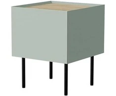 Cama Meble Cama naktiniai staliukai, 2 vnt. FELLINI 40x41x60 alyvuogių + alyvuoto ąžuolo stalviršis
