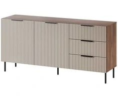 Cama Meble Cama Komoda 1 ALMERA 156x42x75 riešutmedžio/kašmyro spalvos