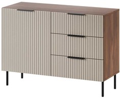 Cama Meble Cama Komoda su 2 stalčiais ALMERA 104x42x75 riešutmedžio/kašmyro spalvos