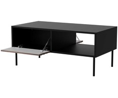Cama Meble Cama CORTINA suolas/stalas 100x55x45 juodas/graikinis riešutas