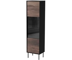 Cama Meble Cama CORTINA display cabinet 53x40x182 juodas