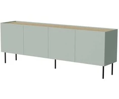 Cama Meble Cama FELLINI komoda 200x40x70 alyvuogių spalvos + alyvuotas ąžuolo stalviršis
