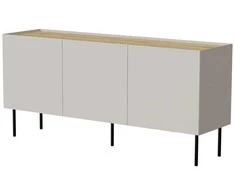 Cama Meble Cama FELLINI komoda 150x40x70 kašmyro + alyvuotas ąžuolo stalviršis
