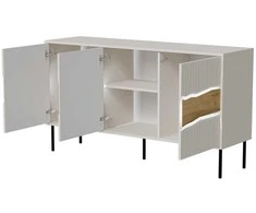 Cama Meble Cama INSERTO 3D komoda 143,5x40x80 kašmyro + LED