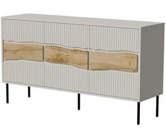 Cama Meble Cama INSERTO 3D komoda 143,5x40x80 kašmyro + LED