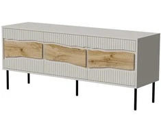 Laikiklis Cama Meble Cama INSERTO 3D TV spintelė 143,5x40x61,5 kašmyras + LED
