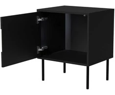 Cama Meble Cama INSERTO bedside cabinet, 2 pcs, 50x40x61.5 cm, juodas + LED