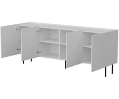 Cama Meble Cama LUCCA 4D komoda, 200x40x80, baltas