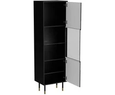 Cama Meble Cama MOUNTAIN display cabinet 54x40x180 juodas + auksinis