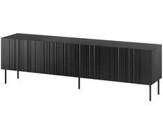 TV staliukas Cama Meble Cama RTV cabinet ISLA 200x40x60 mat juodas