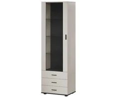 Cama Meble Cama S1 SOHO display cabinet 60x41x192 cashmere + juodas